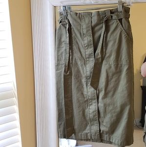 Cargo-style Pencil Skirt